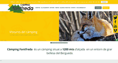 Desktop Screenshot of campingfontfreda.com