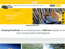 Tablet Screenshot of campingfontfreda.com